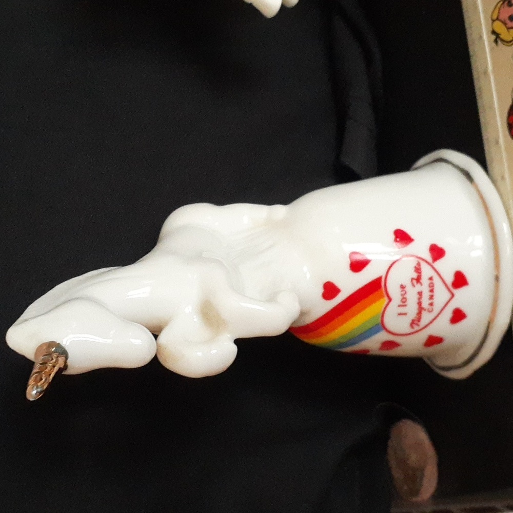RARE 🦄 Unicorn Porcelain Vintage Souvenier Bell 1980's 5½" Niagara Falls